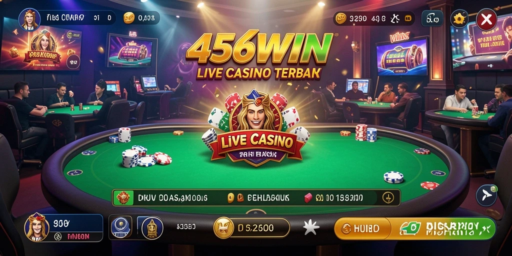 Gameplay mendebarkan di aplikasi Live Casino 456WIN.
