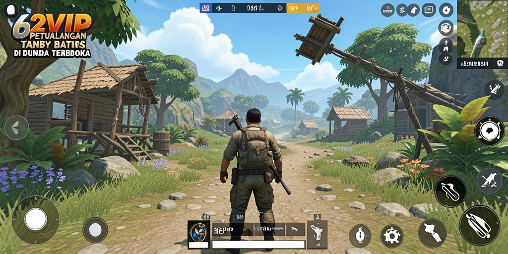 Tampilan gameplay yang mendebarkan di dunia terbuka 62VIP.