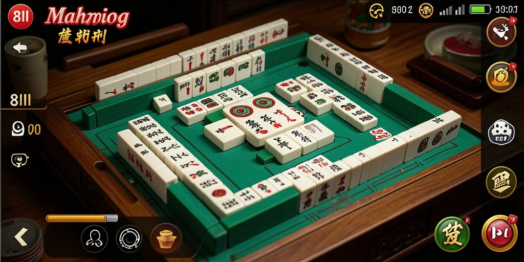 Screenshot gameplay 8II yang menunjukkan tantangan mencocokkan ubin Mahjong.