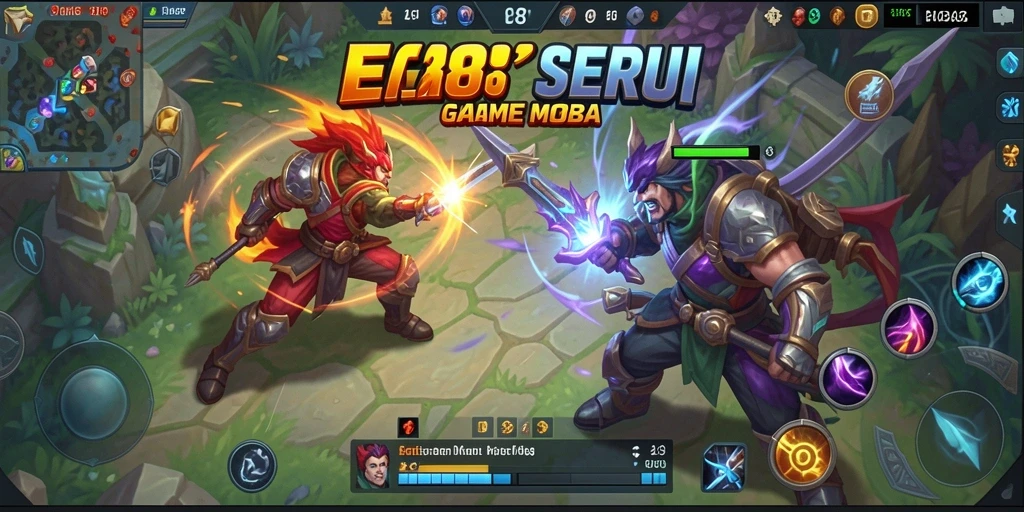 Tampilan gameplay E88 dengan pertempuran tim seru di arena.
