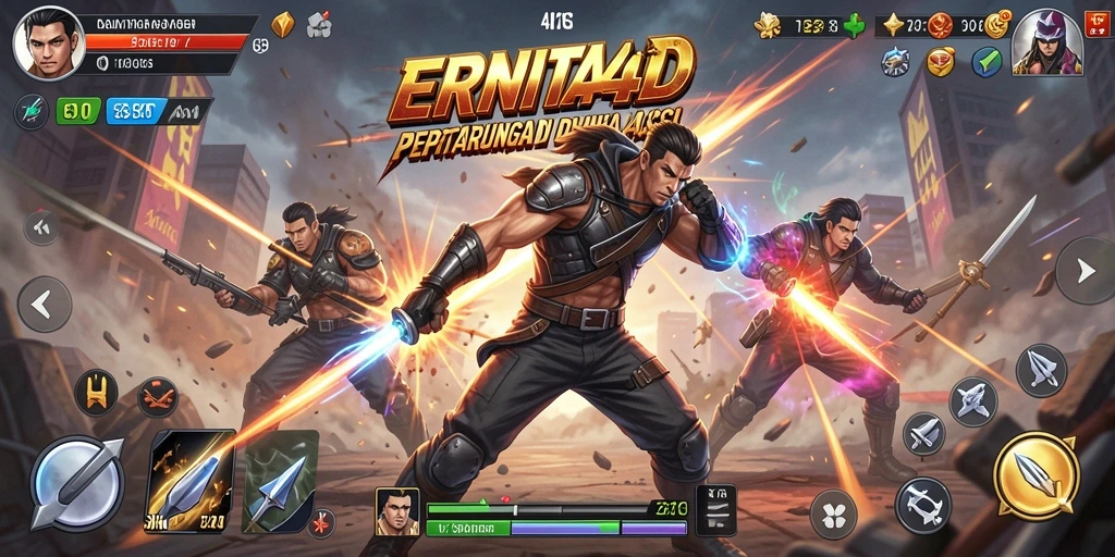 Tampilan menarik dari gameplay Action yang mendebarkan di ERNITA4D.