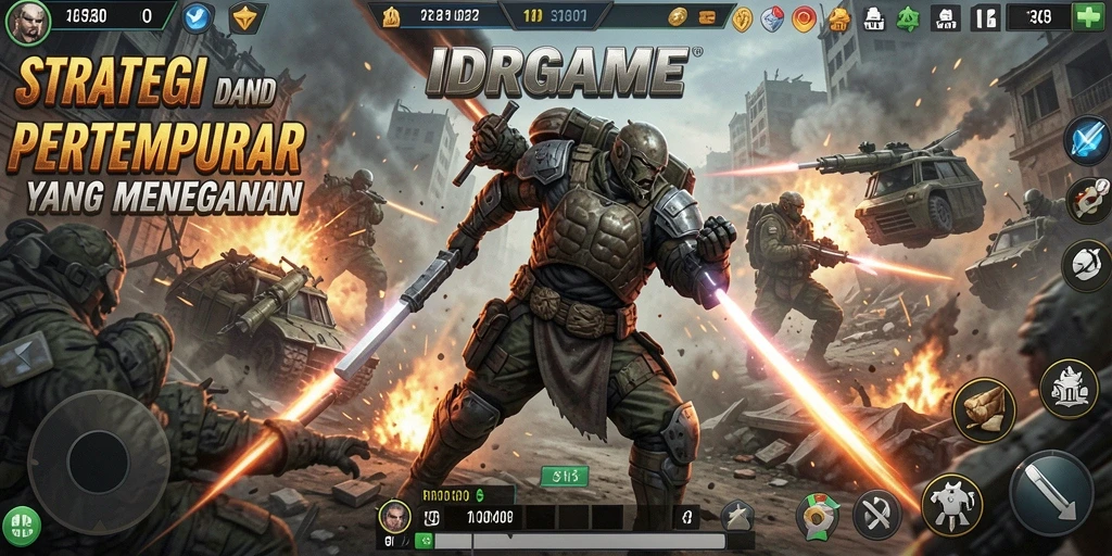 Tampilan gameplay mendebarkan dari IDRGAME yang penuh strategi.