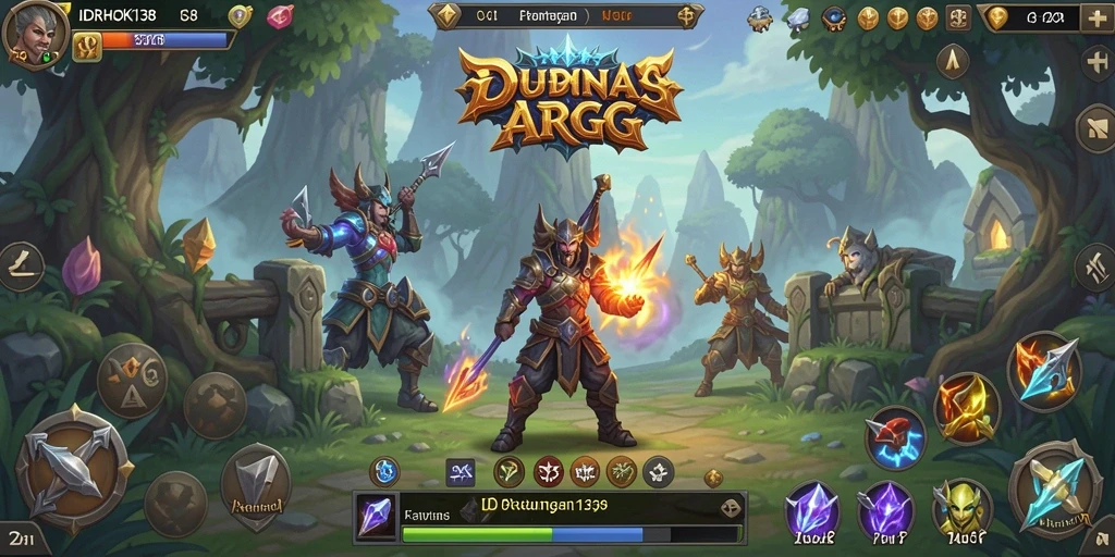 Tampilan grafik menakjubkan dari gameplay ARPG IDRHOKI138.