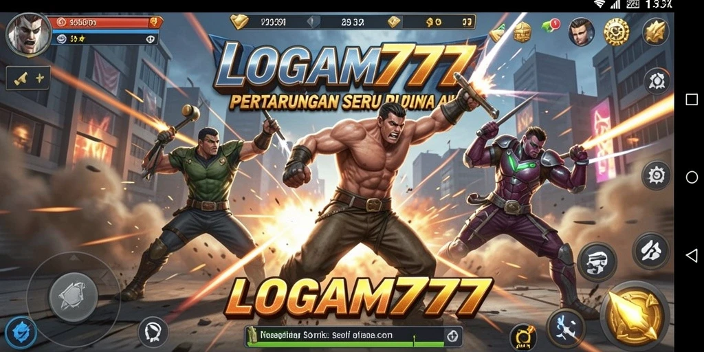Tampilan menegangkan dalam aksi pertempuran LOGAM777.