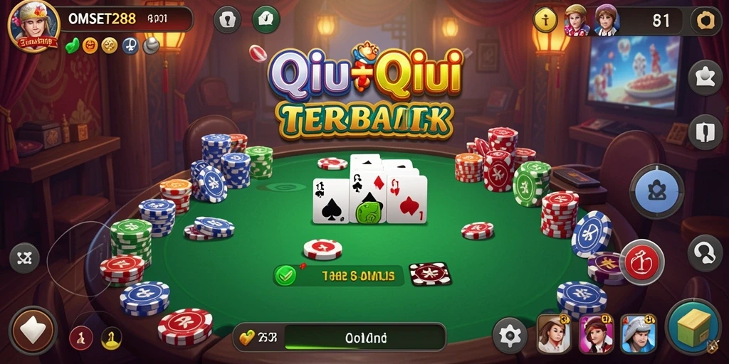 Tampilan gameplay seru dan menarik dalam OMSET288 saat bermain QiuQiu.