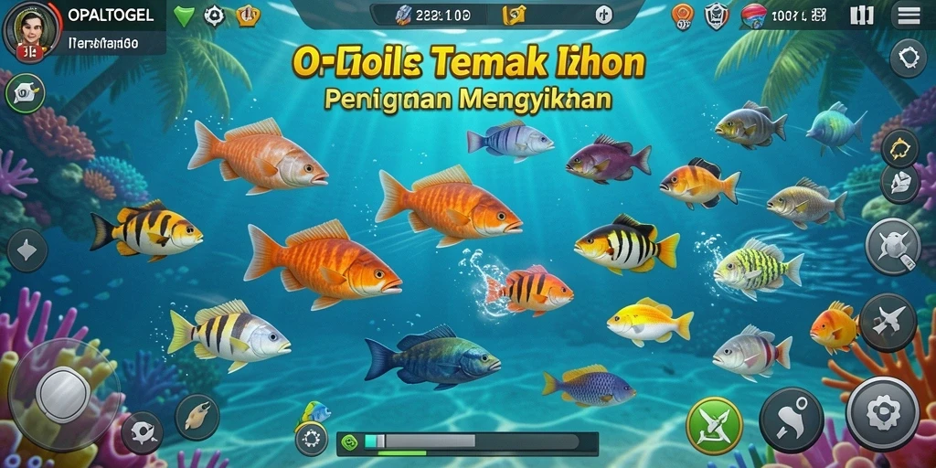 Tangkapan layar gameplay OPALTOGEL menampilkan aksi seru menembak ikan.