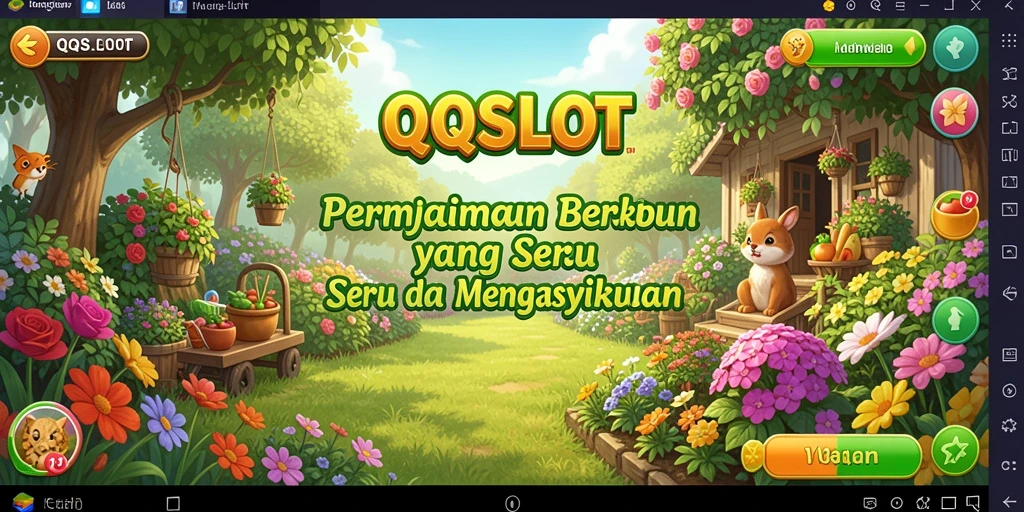 Tampilan menarik dari gameplay QQSLOT dengan kegiatan bertani.