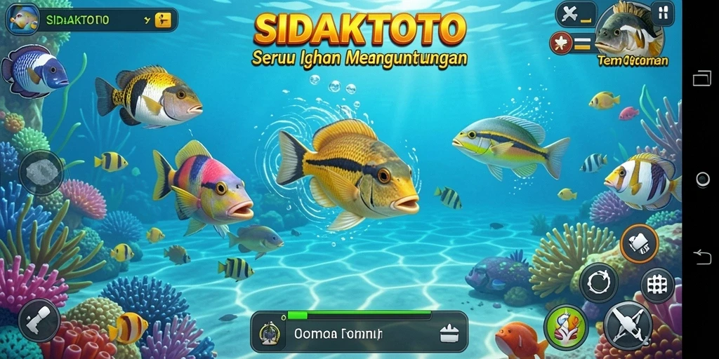 Tampilan gameplay Seru Tembak Ikan di SIDAKTOTO.