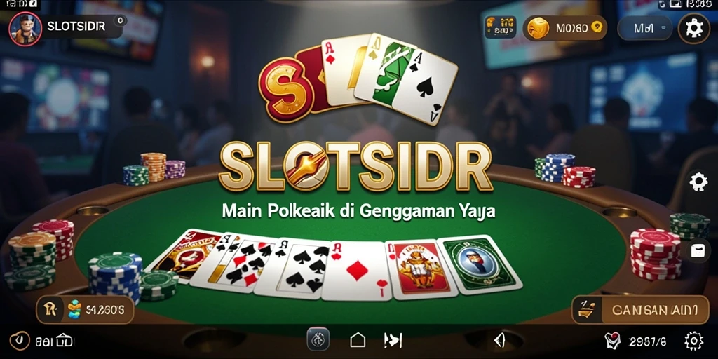 Tampilan gameplay SLOTSIDR yang seru dalam aplikasi Poker